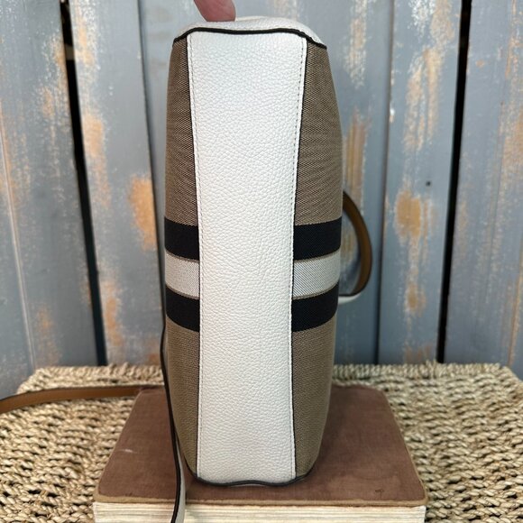 Coach Horse And Carriage Jacquard Prairie Satchel Khaki/Chalk - Picture 8 of 16